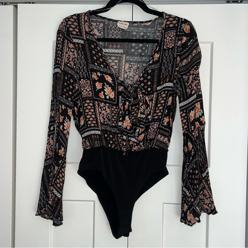 Paisley Bell Sleeve Bodysuit